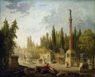 The Garden of the Musee des Monuments Francais by Hubert Robert